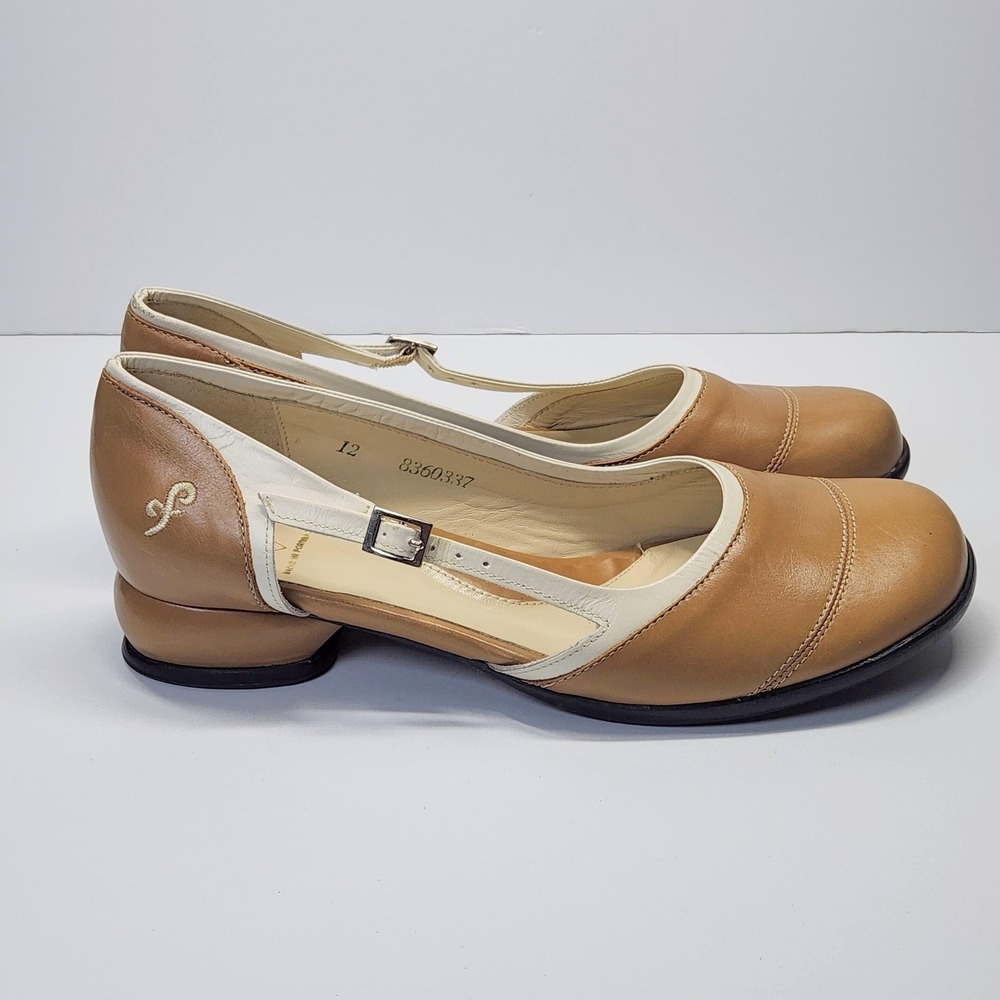 John Fluevog Fellowship Shoes Womens Size 12 Brown Leather Mary Jane Heels - Picture 8 of 16